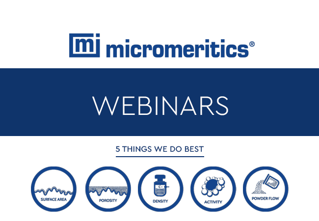Micromeritics Webinars