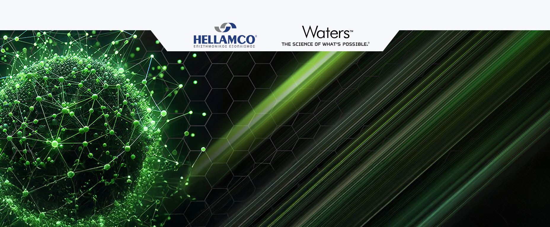 Black and green banner for a New Era of Biomolecular Analysis
